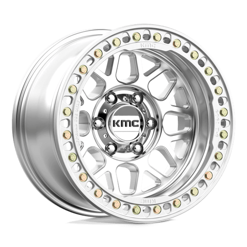 KMC KM235 GRENADE CRAWL BEADLOCK Machined 17x9 -38 6x114.3mm 108mm - Wheelwiz