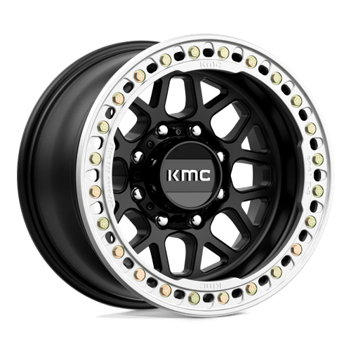 KMC KM235 GRENADE CRAWL BEADLOCK Satin Black 17x9 -38 8x165.1mm 125.1mm - Wheelwiz