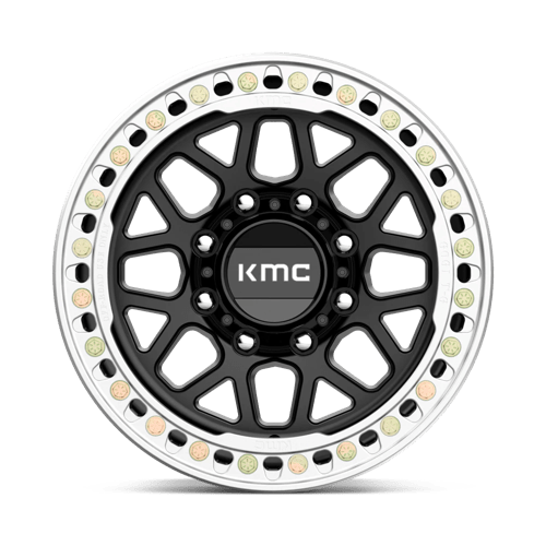KMC KM235 GRENADE CRAWL BEADLOCK Satin Black 17x9 -38 8x165.1mm 125.1mm - Wheelwiz