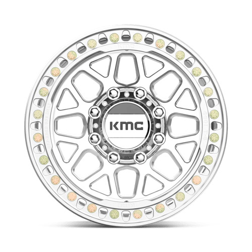 KMC KM235 GRENADE CRAWL BEADLOCK Machined 17x9 -38 8x165.1mm 125.1mm - Wheelwiz