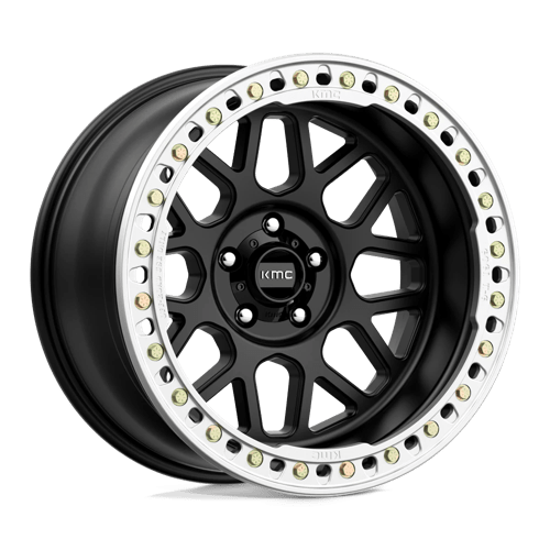 KMC KM235 GRENADE CRAWL BEADLOCK Satin Black 20x10 -48 5x127mm 71.5mm - Wheelwiz