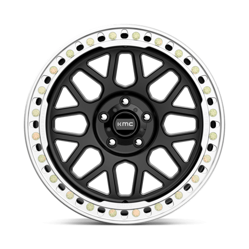 KMC KM235 GRENADE CRAWL BEADLOCK Satin Black 20x10 -48 5x127mm 71.5mm - Wheelwiz