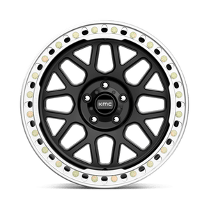 KMC KM235 GRENADE CRAWL BEADLOCK Satin Black 20x10 -48 5x127mm 71.5mm - Wheelwiz