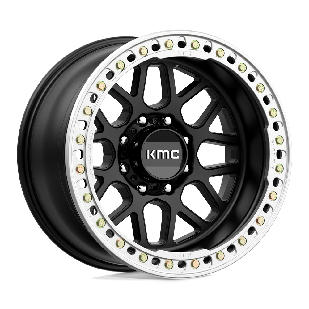 KMC KM235 GRENADE CRAWL BEADLOCK Satin Black 20x10 -48 8x170mm 125.1mm - WheelWiz