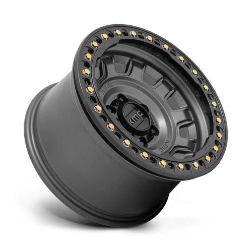 KMC KM236 TANK BEADLOCK Anthracite 17x9 -38 5x127mm 71.5mm - Wheelwiz