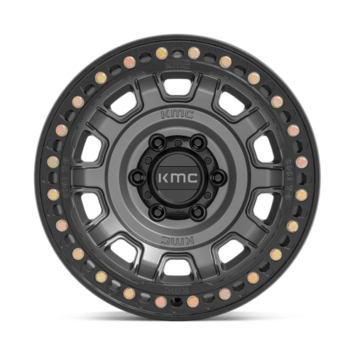 KMC KM236 TANK BEADLOCK Anthracite 17x9 -38 8x170mm 125.1mm - Wheelwiz
