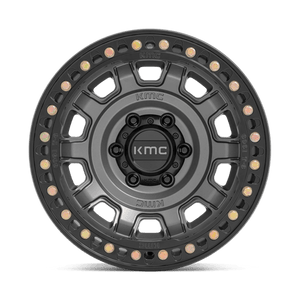 KMC KM236 TANK BEADLOCK Anthracite 17x9 -15 5x127mm 71.5mm - Wheelwiz