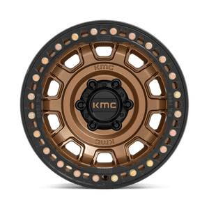 KMC KM236 TANK BEADLOCK Matte Bronze 17x9 -38 5x127mm 71.5mm - Wheelwiz
