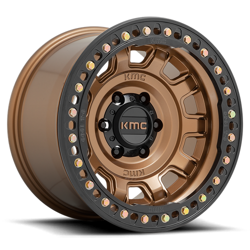 KMC KM236 TANK BEADLOCK Matte Bronze 17x9 -38 5x127mm 71.5mm