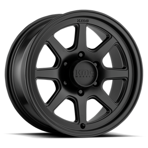 KMC KM301 TURBINE Satin Black 17x8.5 -6 6x139.7mm 108mm - WheelWiz