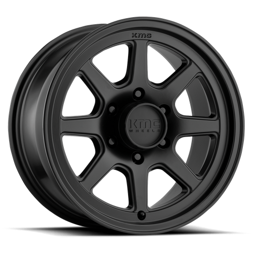 KMC KM301 TURBINE Satin Black 15x8 -19 6x139.7mm 108mm - WheelWiz