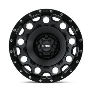 KMC KM529 HOLESHOT Satin Black 17x8.5 +34 5x150mm 110.1mm - Wheelwiz