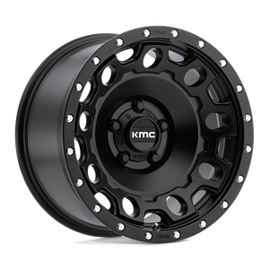 KMC KM529 HOLESHOT Satin Black 17x8.5 +34 5x120mm 72.6mm - WheelWiz