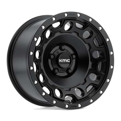 KMC KM529 HOLESHOT Satin Black 17x8.5 +34 6x114.3mm 72.6mm - WheelWiz