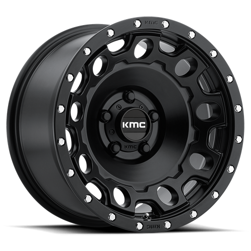 KMC KM529 HOLESHOT Satin Black 17x8.5 +34 5x127mm 71.5mm
