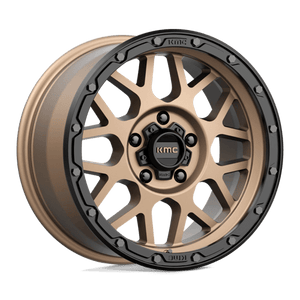 KMC KM535 GRENADE OFF-ROAD Matte Bronze Matte Black Lip 17x9 +18 5x127mm 71.5mm - WheelWiz