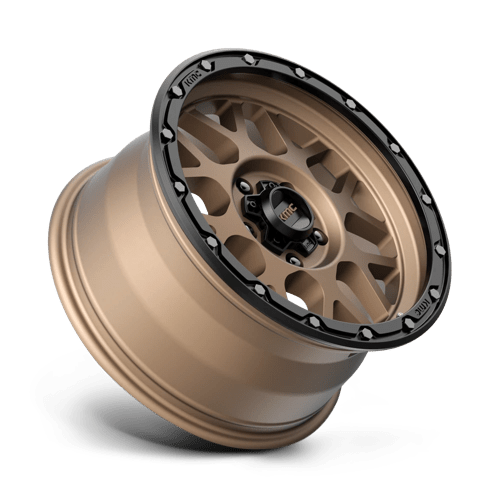 KMC KM535 GRENADE OFF-ROAD Matte Bronze W/ M-black Lip 17x9 -12 5x127mm 78.1mm - Wheelwiz