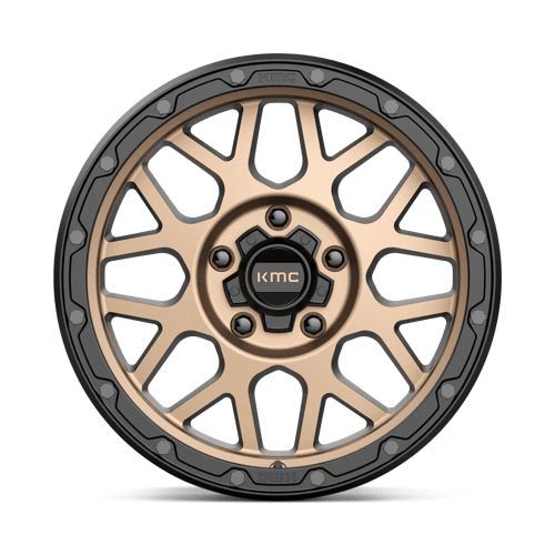 KMC KM535 GRENADE OFF-ROAD Matte Bronze Matte Black Lip 17x9 +18 5x127mm 71.5mm - Wheelwiz