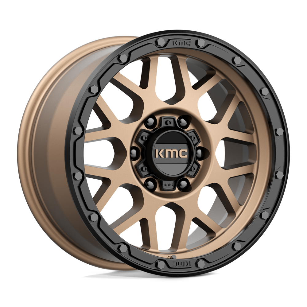 KMC KM535 GRENADE OFF-ROAD Matte Bronze Matte Black Lip 17x9 +18 6x135mm 87.1mm - WheelWiz