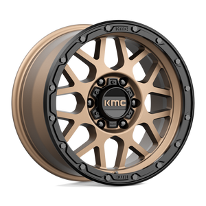 KMC KM535 GRENADE OFF-ROAD Matte Bronze Matte Black Lip 17x9 +18 6x135mm 87.1mm - WheelWiz