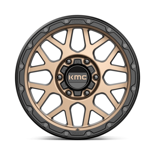 KMC KM535 GRENADE OFF-ROAD Matte Bronze Matte Black Lip 17x9 +18 6x135mm 87.1mm - WheelWiz