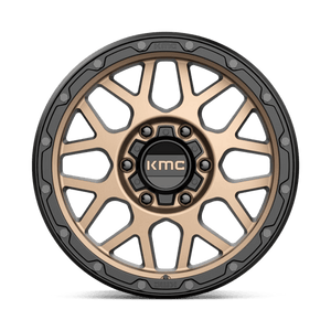 KMC KM535 GRENADE OFF-ROAD Matte Bronze W/ M-black Lip 17x9 +18 6x139.7mm 106.1mm - Wheelwiz