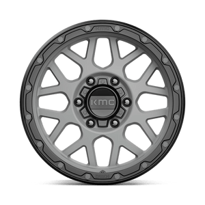 KMC KM535 GRENADE OFF-ROAD Matte Gray W/ Matte Black Lip 17x9 +18 6x135mm 87.1mm - Wheelwiz