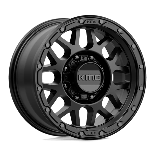 KMC KM535 GRENADE OFF-ROAD Matte Black 17x9 +18 8x180mm 124.2mm - Wheelwiz