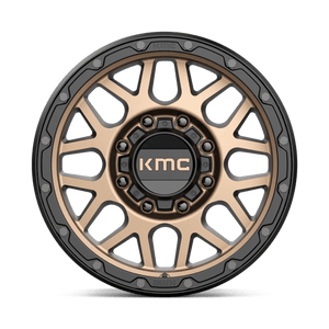 KMC KM535 GRENADE OFF-ROAD Matte Bronze Matte Black Lip 17x9 +18 8x180mm 124.2mm - WheelWiz