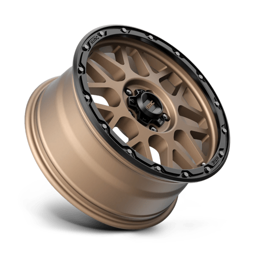 KMC KM535 GRENADE OFF-ROAD Matte Bronze W/ M-black Lip 18x8.5 +35 5x120mm 64.2mm - Wheelwiz
