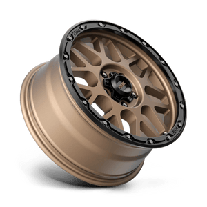 KMC KM535 GRENADE OFF-ROAD Matte Bronze W/ M-black Lip 18x8.5 +35 5x120mm 64.2mm - Wheelwiz