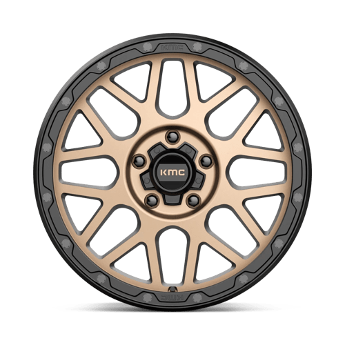 KMC KM535 GRENADE OFF-ROAD Matte Bronze W/ M-black Lip 18x8.5 +35 5x127mm 71.5mm - Wheelwiz