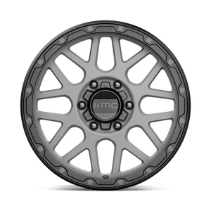 KMC KM535 GRENADE OFF-ROAD Matte Gray W/ Matte Black Lip 18x8.5 +35 6x139.7mm 106.1mm - Wheelwiz