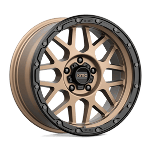 KMC KM535 GRENADE OFF-ROAD Matte Bronze W/ M-black Lip 18x8.5 0 5x139.7mm 78.1mm - Wheelwiz