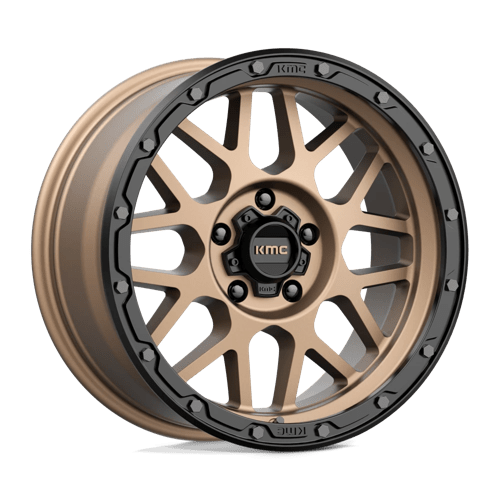 KMC KM535 GRENADE OFF-ROAD Matte Bronze W/ M-black Lip 18x8.5 0 5x139.7mm 78.1mm - Wheelwiz