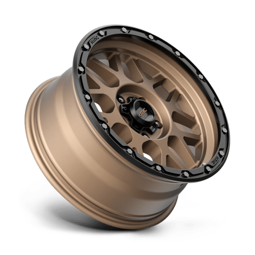 KMC KM535 GRENADE OFF-ROAD Matte Bronze W/ M-black Lip 18x8.5 0 5x139.7mm 78.1mm - Wheelwiz