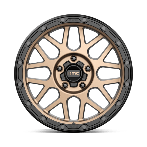 KMC KM535 GRENADE OFF-ROAD Matte Bronze W/ M-black Lip 18x8.5 0 5x139.7mm 78.1mm - Wheelwiz