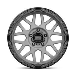 KMC KM535 GRENADE OFF-ROAD Matte Gray W/ Matte Black Lip 18x8.5 0 5x139.7mm 78.1mm - Wheelwiz