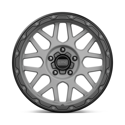 KMC KM535 GRENADE OFF-ROAD Matte Gray W/ Matte Black Lip 18x8.5 0 5x127mm 78.1mm - Wheelwiz