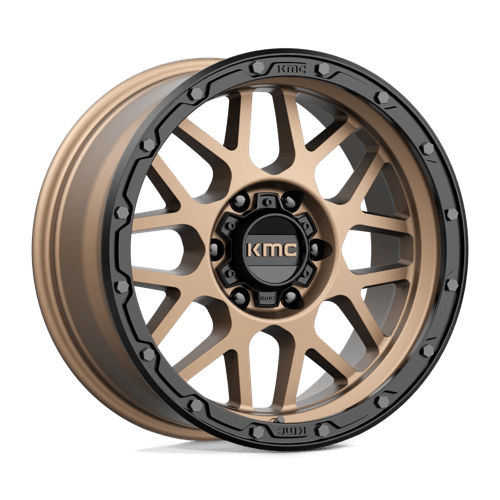 KMC KM535 GRENADE OFF-ROAD Matte Bronze W/ M-black Lip 18x8.5 0 6x139.7mm 106.1mm - Wheelwiz