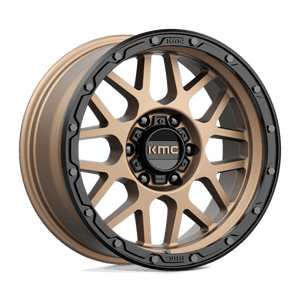 KMC KM535 GRENADE OFF-ROAD Matte Bronze W/ M-black Lip 18x8.5 0 6x139.7mm 106.1mm - Wheelwiz