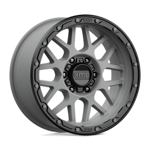 KMC KM535 GRENADE OFF-ROAD Matte Gray W/ Matte Black Lip 18x8.5 0 6x135mm 87.1mm - Wheelwiz
