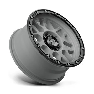 KMC KM535 GRENADE OFF-ROAD Matte Gray W/ Matte Black Lip 17x8.5 0 6x120mm 66.9mm
