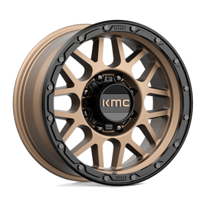 KMC KM535 GRENADE OFF-ROAD Matte Bronze W/ M-black Lip 18x8.5 0 8x165.1mm 125.1mm - Wheelwiz