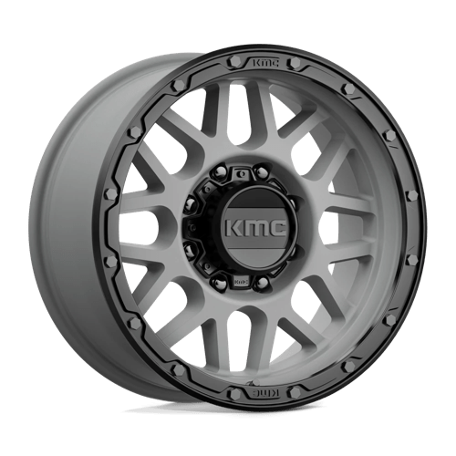 KMC KM535 GRENADE OFF-ROAD Matte Gray W/ Matte Black Lip 18x8.5 0 8x165.1mm 125.1mm - Wheelwiz