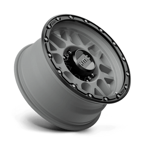 KMC KM535 GRENADE OFF-ROAD Matte Gray W/ Matte Black Lip 18x8.5 0 8x165.1mm 125.1mm - Wheelwiz