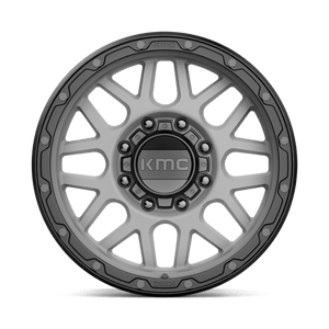 KMC KM535 GRENADE OFF-ROAD Matte Gray W/ Matte Black Lip 18x8.5 0 8x165.1mm 125.1mm - Wheelwiz