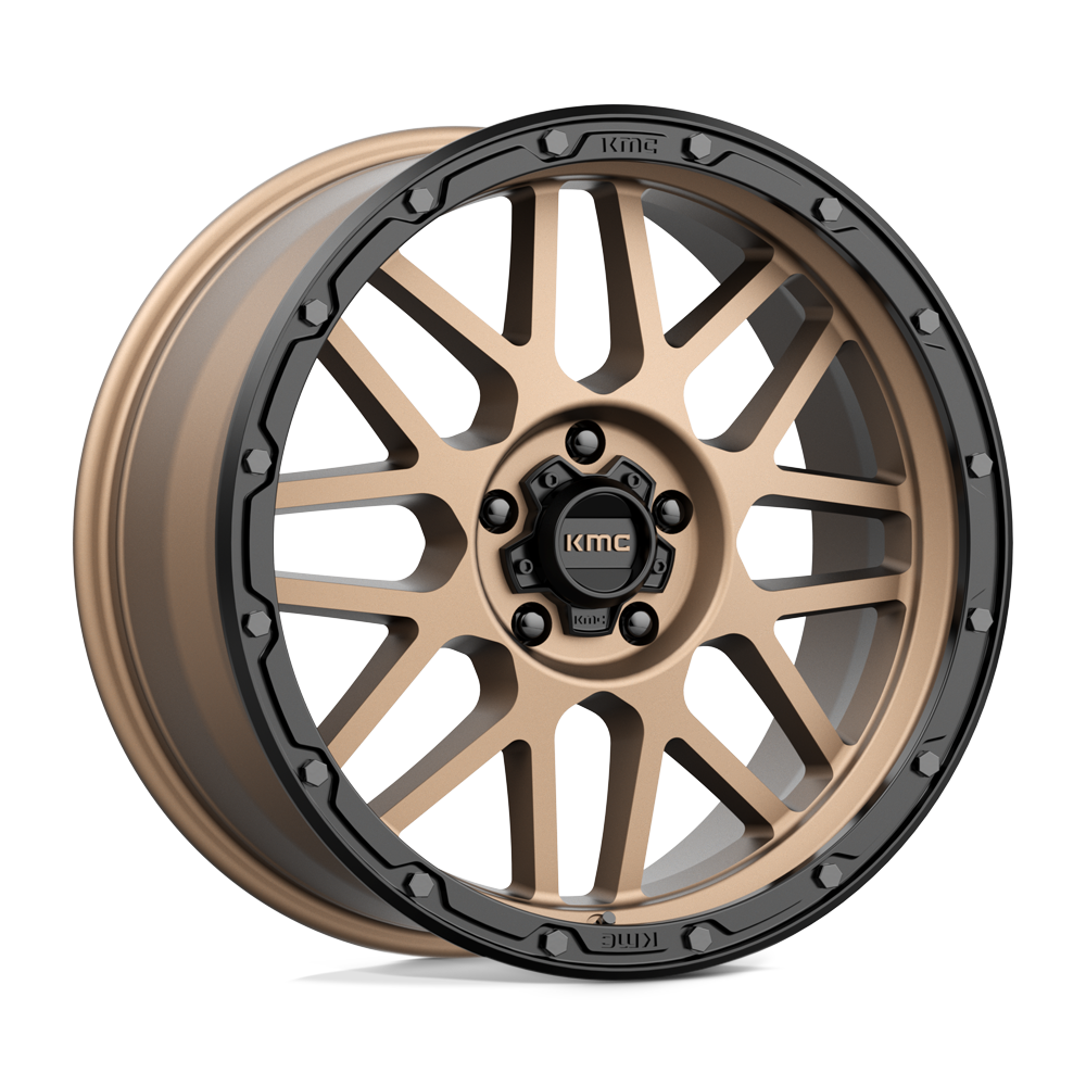 KMC KM535 GRENADE OFF-ROAD Matte Bronze Matte Black Lip 20x9 +18 5x127mm 71.5mm - WheelWiz