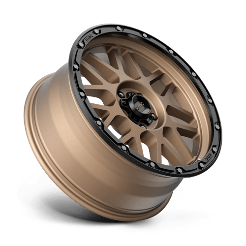 KMC KM535 GRENADE OFF-ROAD Matte Bronze W/ M-black Lip 20x9 +18 5x150mm 110.1mm - Wheelwiz