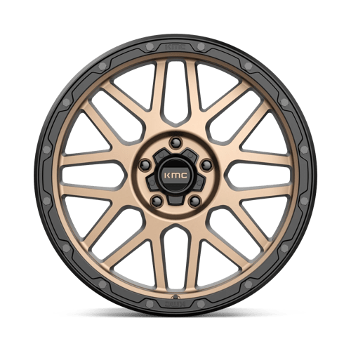KMC KM535 GRENADE OFF-ROAD Matte Bronze W/ M-black Lip 20x9 +18 5x150mm 110.1mm - Wheelwiz